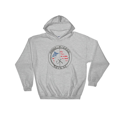 HOOKNLEAD.com offers men and woman a hoodie pullover for outdoors man that hunt fish in usa stars and stripes print