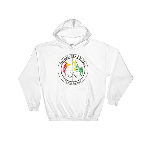 HOOKNLEAD.com offers men and woman a hoodie pullover for outdoors man that hunt fish in rasta print