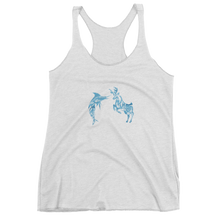 Women's triblend racer back tank top (14 colors)