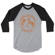 Soft poly-cotton blend 3/4 sleeve raglan baseball shirt (8 colors)