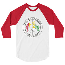Soft Poly-cotton blend 3/4 sleeve raglan shirt (6 colors)