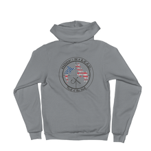 Grey Poly-cotton blend Hoodie zip up sweater