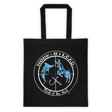 Canvas Tote bag with White ocean print