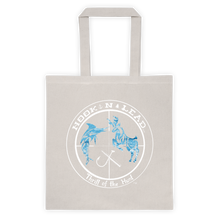 Canvas Tote bag with White ocean print