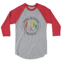 HOOKNLEAD.com offers men and woman a 3/4 sleeve t shirt for outdoors man that hunt fish in rasta print