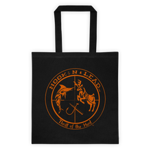 Canvas Tote bag with Blazing Orange print