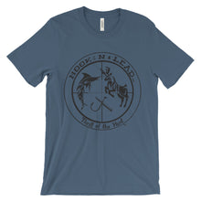 100% cotton T-shirt with black logo (14 colors)