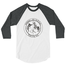 Soft poly-cotton blend 3/4 sleeve raglan shirt (8 colors)