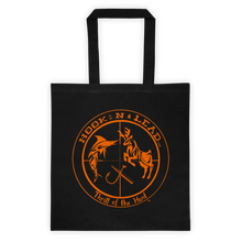 Canvas Tote bag with Blazing Orange print