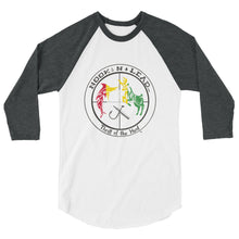 Soft Poly-cotton blend 3/4 sleeve raglan shirt (6 colors)