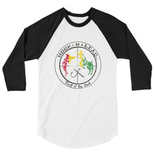 Soft Poly-cotton blend 3/4 sleeve raglan shirt (6 colors)