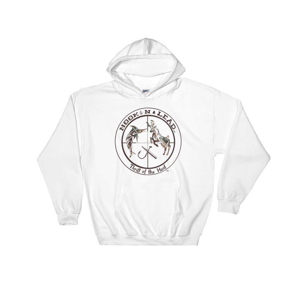 Cotton blend hooded sweatshirt with double-lined hood (4 colors)