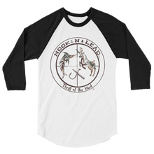 Poly-cotton blend 3/4 sleeve raglan shirt (4 colors)