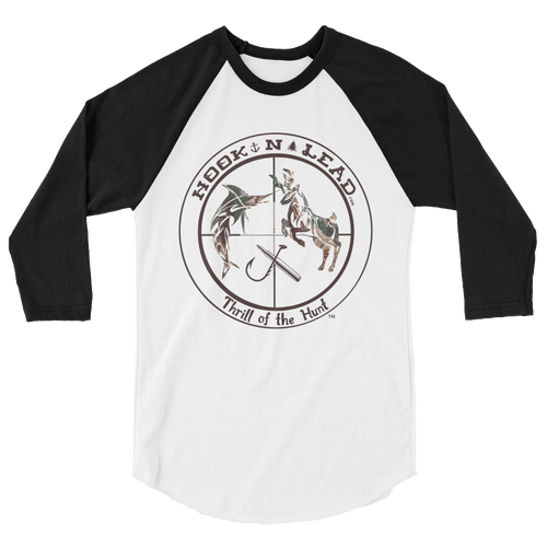 Poly-cotton blend 3/4 sleeve raglan shirt (4 colors)
