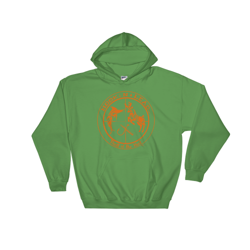 Cotton poly blend Hooded Sweatshirt with ribbed cuffs(7 colors)