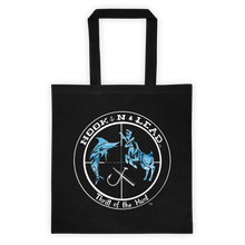 Canvas Tote bag with White ocean print