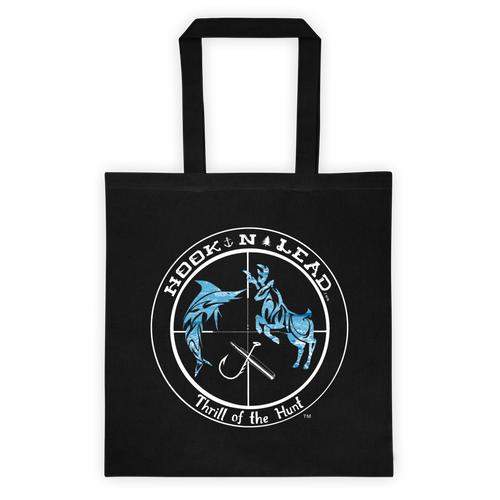 Canvas Tote bag with White ocean print