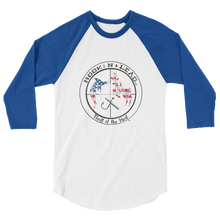 Poly-cotton blend 3/4 sleeve raglan shirt (9 colors)