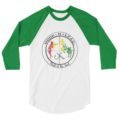 Soft Poly-cotton blend 3/4 sleeve raglan shirt (6 colors)