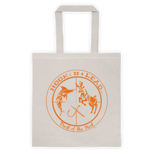 Canvas Tote bag with Blazing Orange print