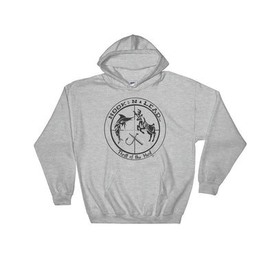 Hooded Sweatshirt with black logo (5 colors)